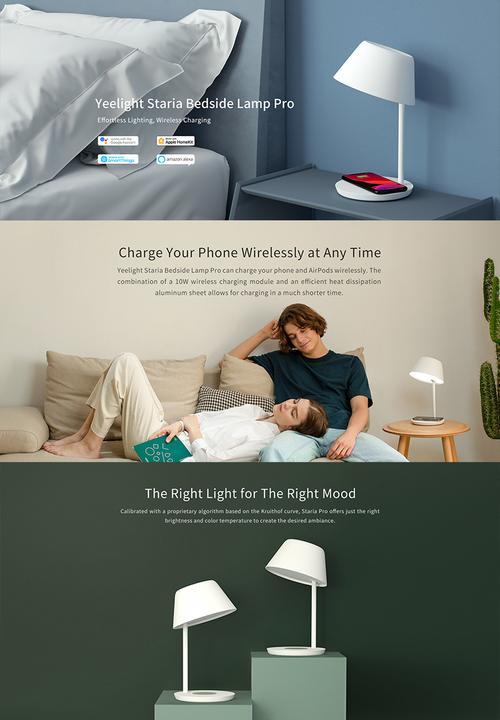 Yeelight - Staria Bedside Lamp Pro - Wireless Charging