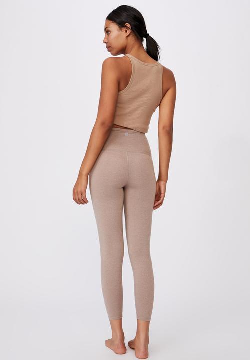Cotton On - Active high waist 7/8 tight - mushroom marle