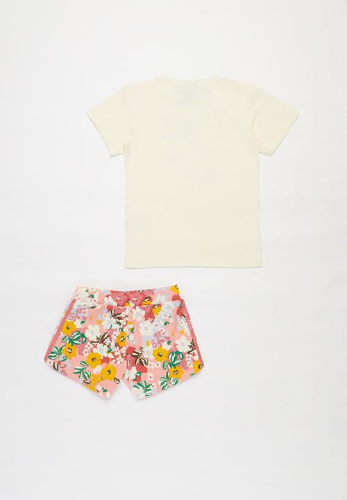 adidas Originals - Girls short & tee set - multi