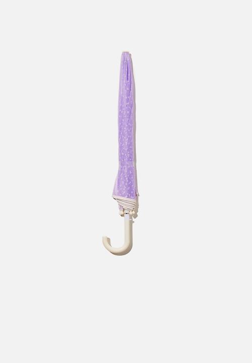 Cotton On - Kids cloudburst umbrella - purple