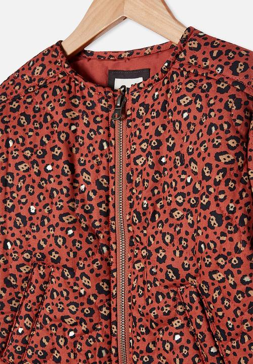 Cotton On - Ellie woven quilted jacket - rust