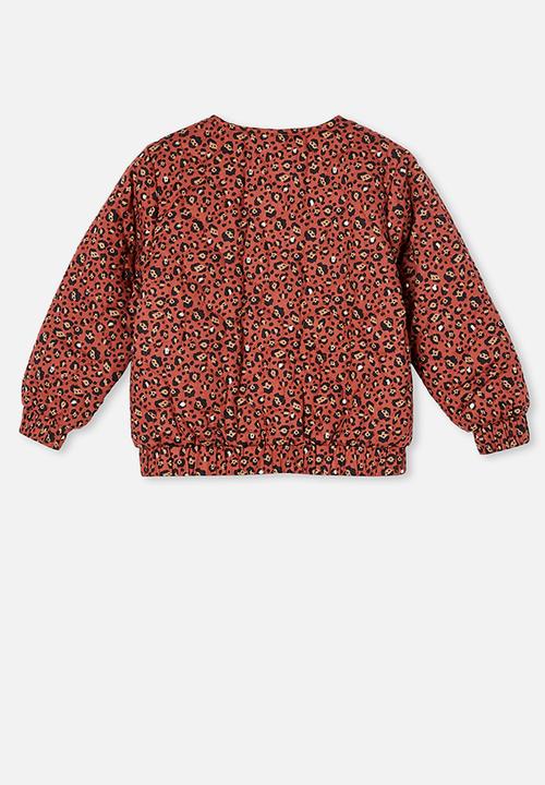 Cotton On - Ellie woven quilted jacket - rust