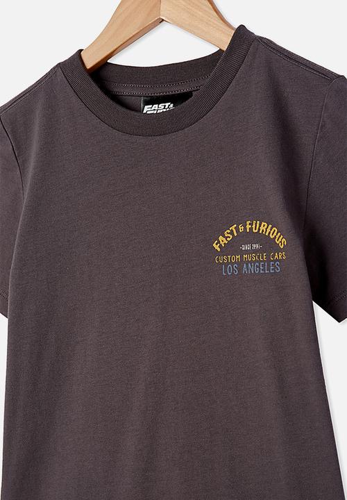 Cotton On - Co-lab short sleeve tee - charcoal 