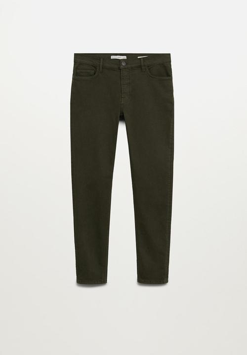 MANGO - Billy jeans - green