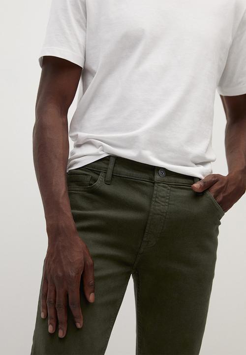 MANGO - Billy jeans - green