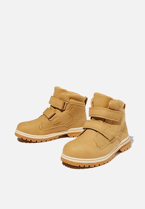 Cotton On - Double strap boot - tan