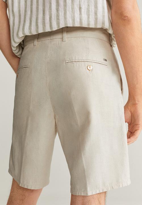 MANGO - Lecco bermuda shorts - beige
