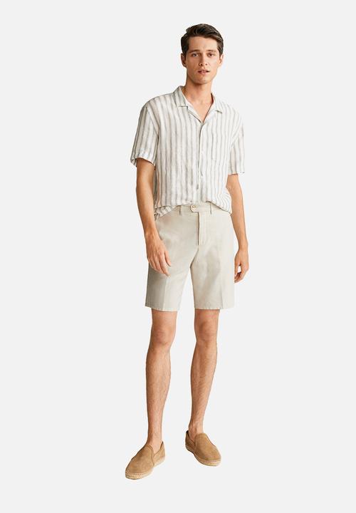 MANGO - Lecco bermuda shorts - beige