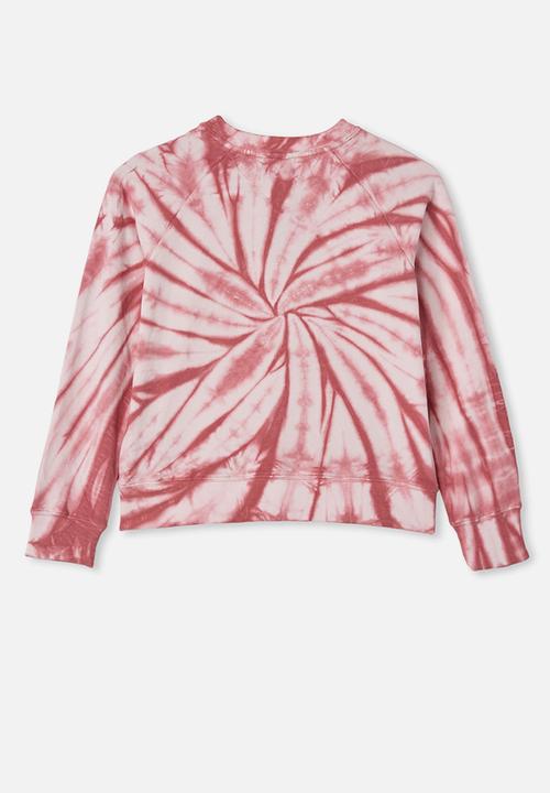 Free by Cotton On - Tie dye crew neck jumper - purple