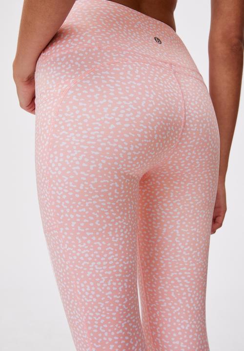 Cotton On - Love you a latte 7/8 active tight -  dot to dot fairy tale