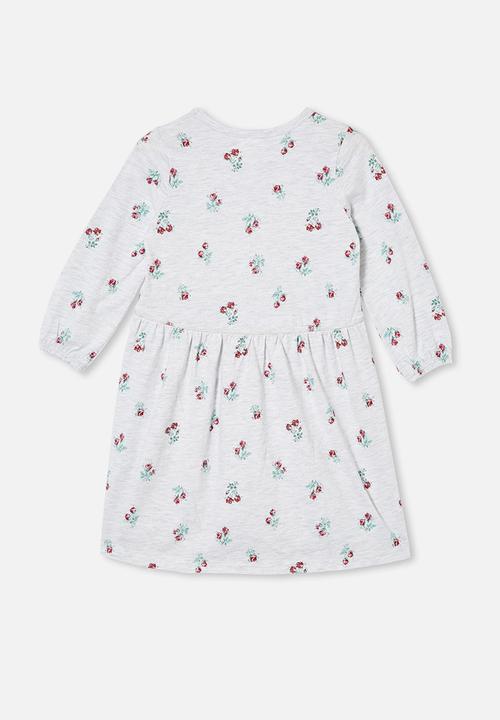 Cotton On - Savannah long sleeve dress - grey 