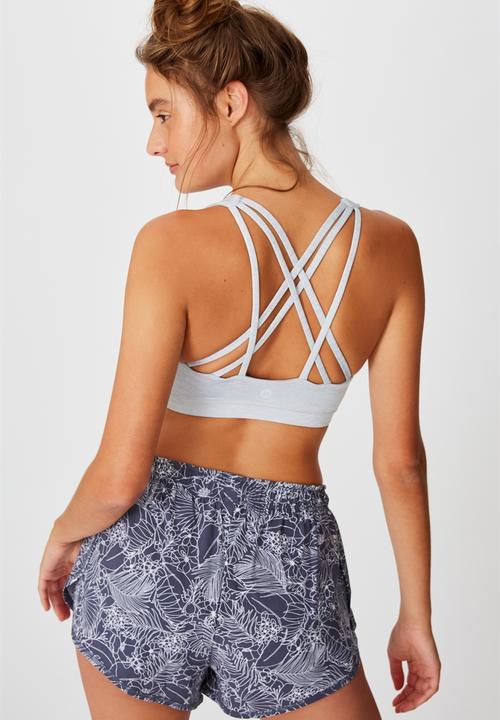 Cotton On - Strappy sports crop - grey 