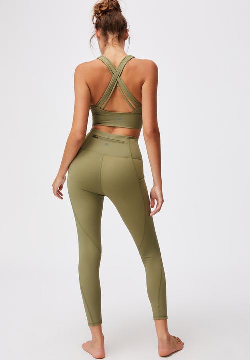 Cotton On - Ultimate booty 7/8 tight - olive