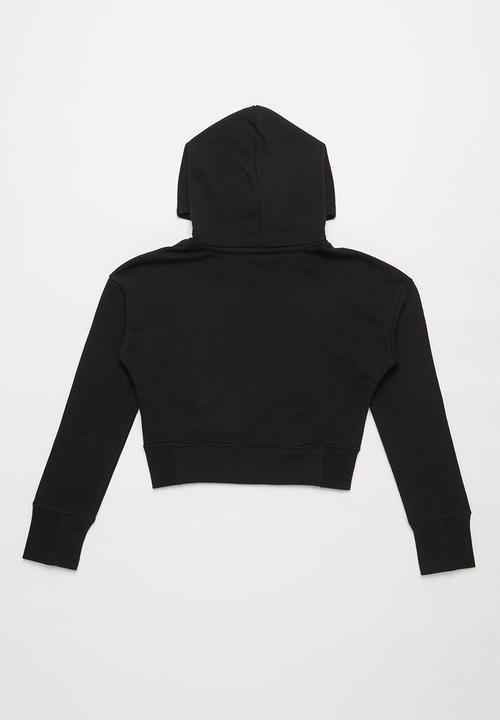 Nike - G nsw crop hoodie fill - black