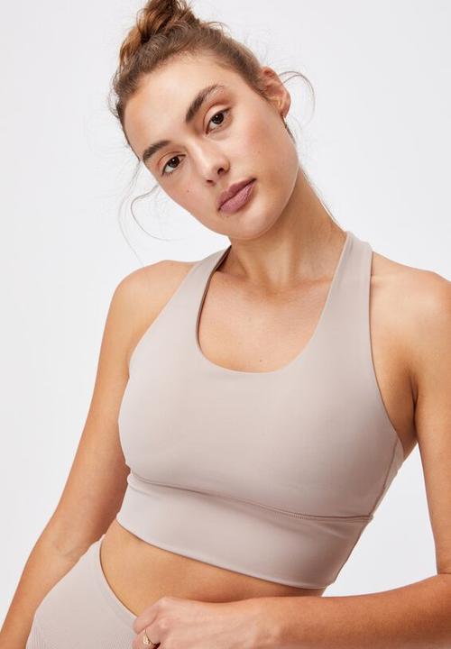 Cotton On - Ultimate longline crop - mushroom