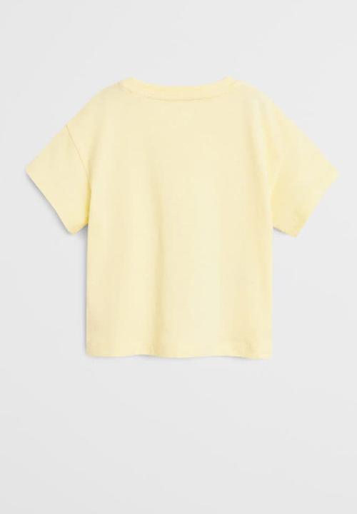 MANGO - T-shirt easy - yellow 
