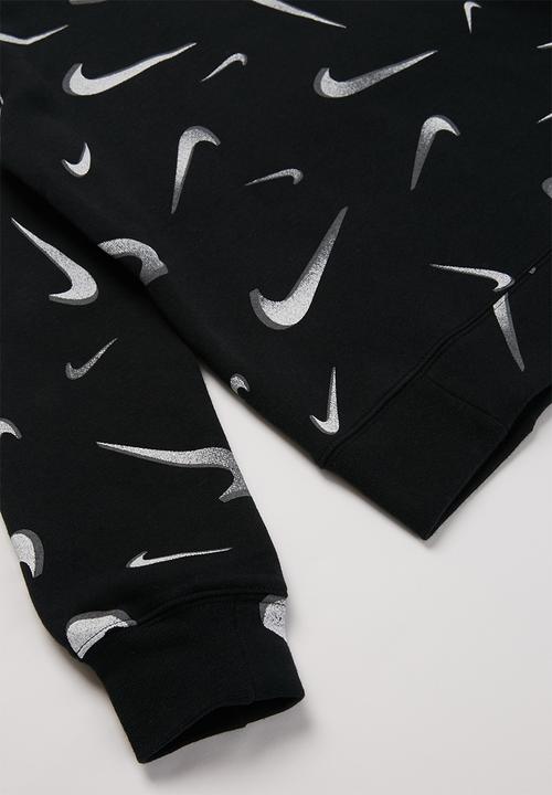 Nike - G nsw aop hoodie  - black