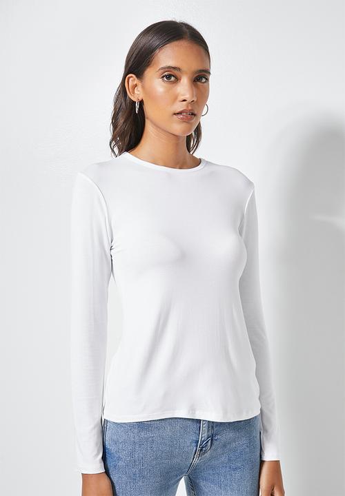 Superbalist - 2 Pack fitted viscose crew neck tee's - black & white