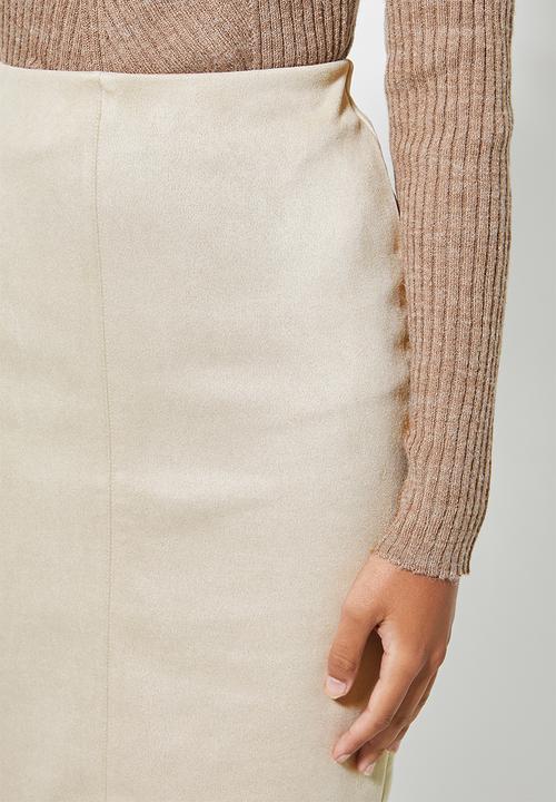 Superbalist - Pencil midi skirt - beige
