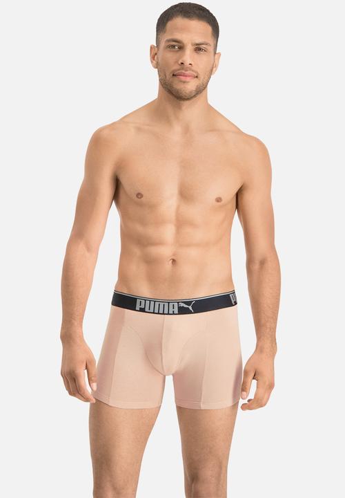 PUMA - Puma lifestyle sueded cotton boxer 3 pack box - pink & black 