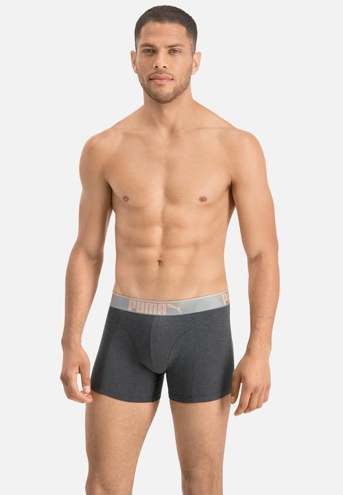PUMA - Puma lifestyle sueded cotton boxer 3 pack box - pink & black 