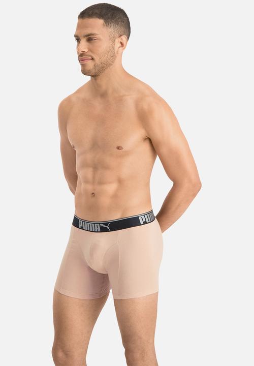 PUMA - Puma lifestyle sueded cotton boxer 3 pack box - pink & black 