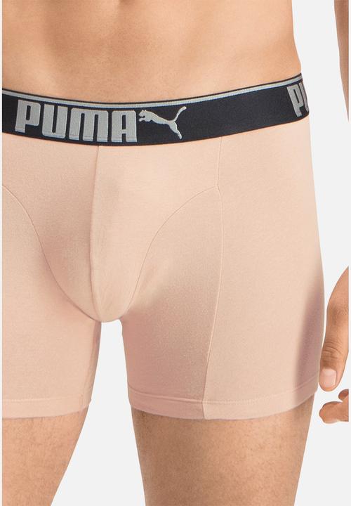 PUMA - Puma lifestyle sueded cotton boxer 3 pack box - pink & black 