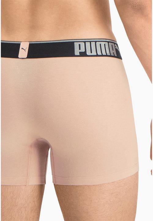 PUMA - Puma lifestyle sueded cotton boxer 3 pack box - pink & black 