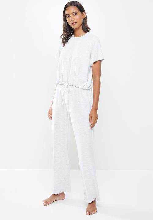 Cotton On - Super soft draw cord T-shirt - grey