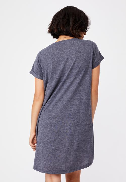 Cotton On - Tina t-shirt dress 2 - navy