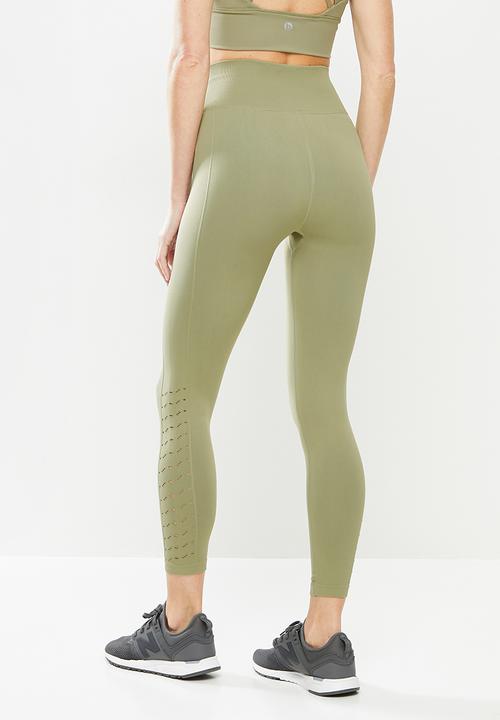 Cotton On - Lifestyle seamless 7/8 yoga tight - olive 