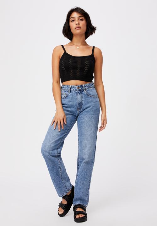 Cotton On - Partners in pointelle cami - black