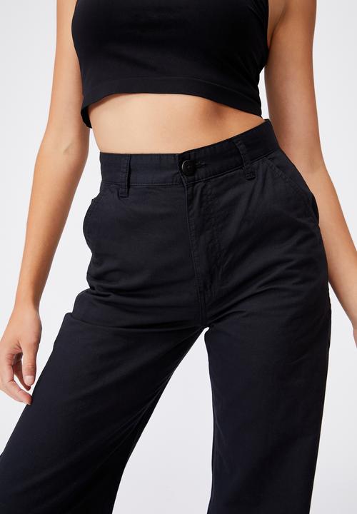 Cotton On - Parker long straight pants - black