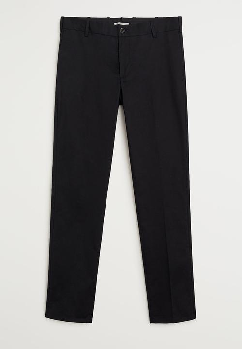 MANGO - Dublin7 trousers - black