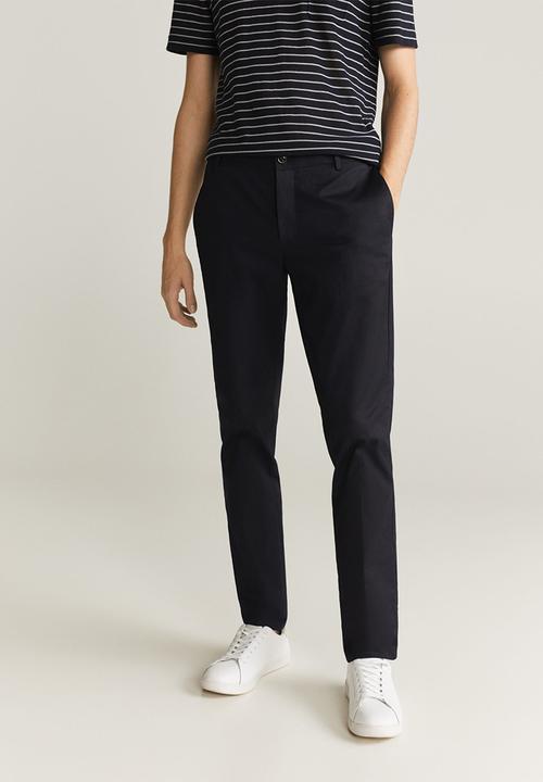 MANGO - Dublin7 trousers - black