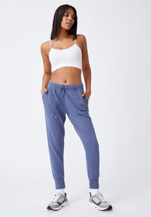 Cotton On - Your favourite track pants - coastal blue garment pigment dye