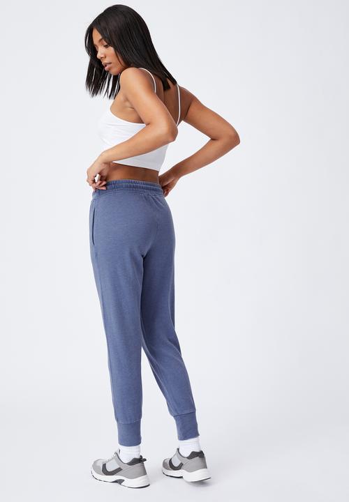 Cotton On - Your favourite track pants - coastal blue garment pigment dye