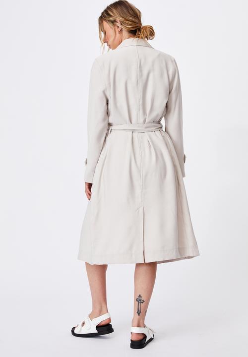 Cotton On - Casual drapey trench - taupe