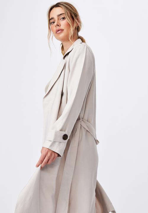 Cotton On - Casual drapey trench - taupe