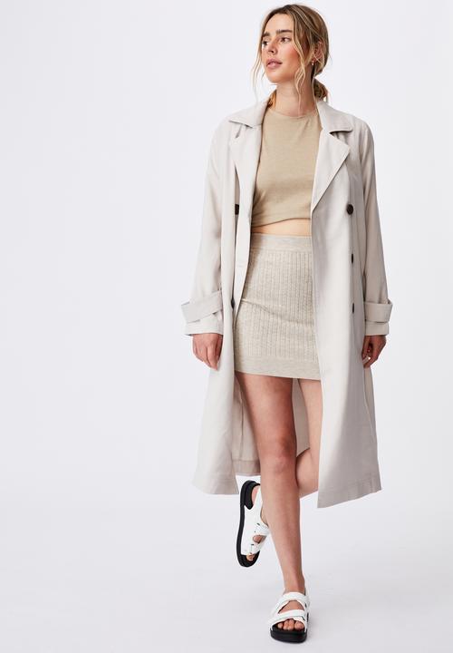 Cotton On - Casual drapey trench - taupe