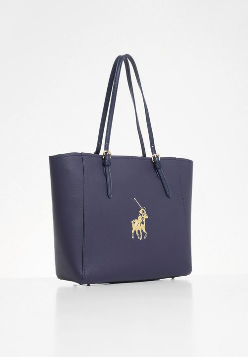 POLO - Gold pony tote bag - navy