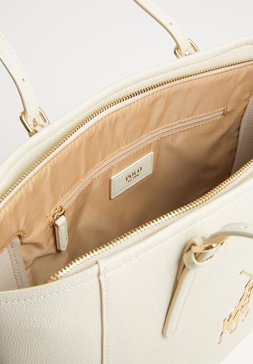POLO - Gold pony tote bag - cream