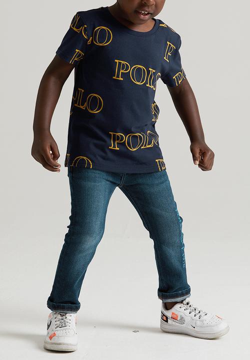 POLO - Ashton printed short sleeve tee - navy