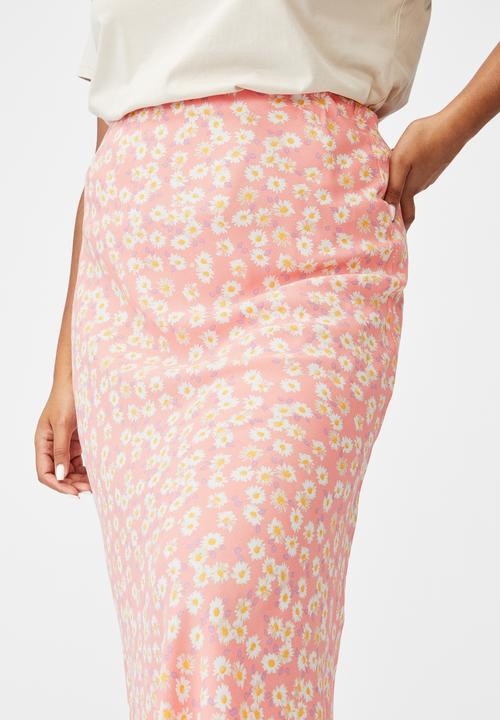 Cotton On - Curve all day slip skirt - peach
