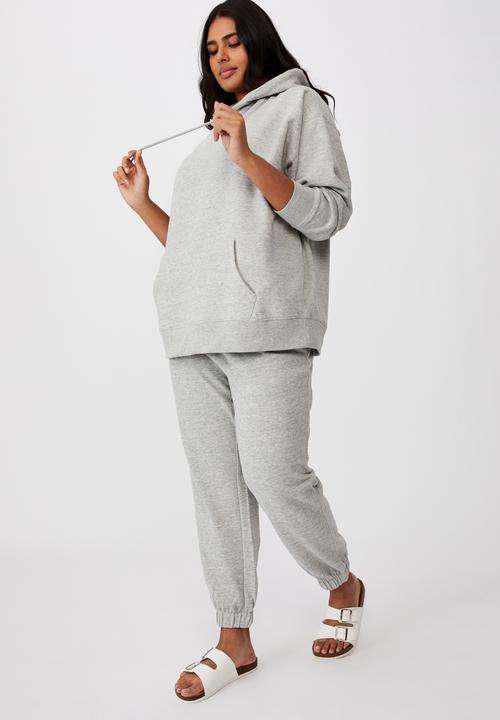 Cotton On - Curve high rise trackpant - grey