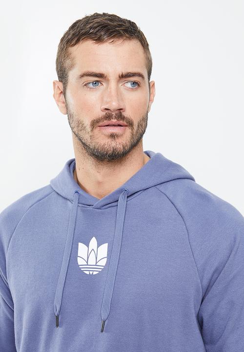 adidas Originals - 3d trefoil hooded sweat - blue