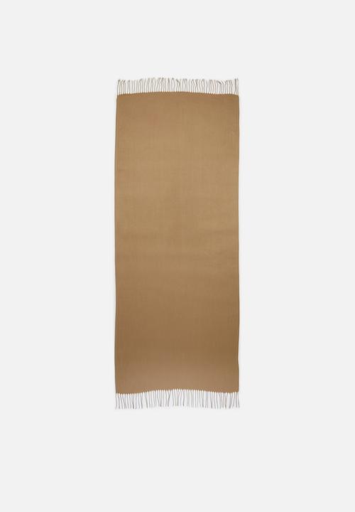 edit - Fringed infinity scarf - beige