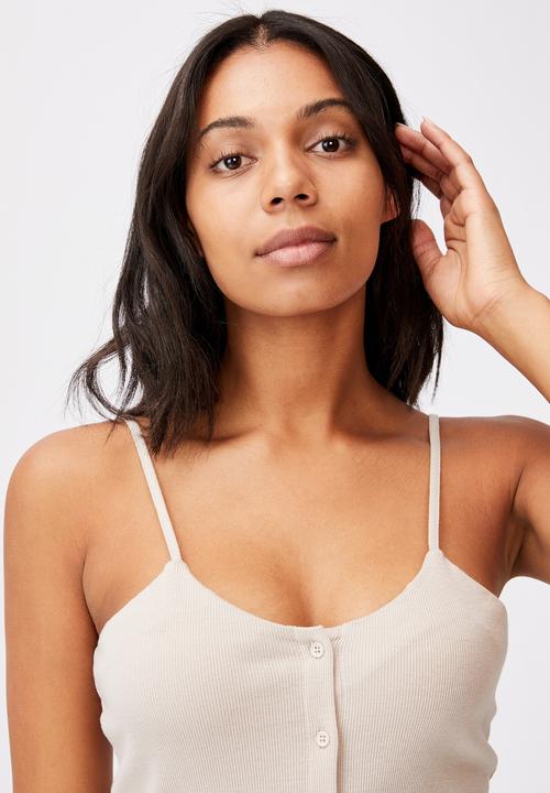 Cotton On - Jillian button through midi dress - taupe