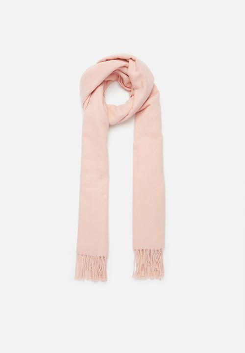 edit - Fringed infinity scarf - pink