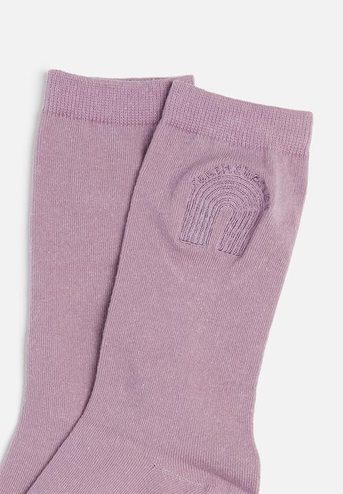 Cotton On - Womens novelty socks - purple 